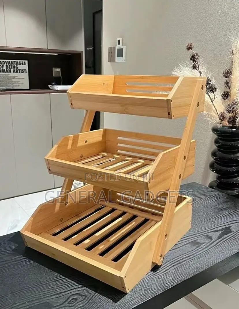Wooden 3layer Fruit Basket