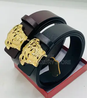 Versace Quality Luxury Men Genuine Leather Belt