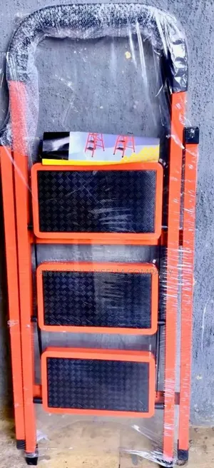 Ladders 3step Red Ladder Available at Aa Safety Shops Abuja
