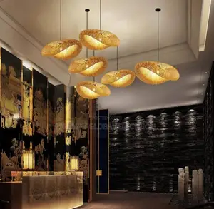 Wooden Crafted Basket Dropping Light