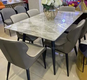 Marble Dining Table Set With 6 Seaters