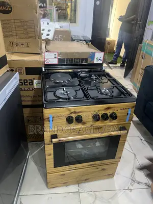 Maxi Gas Cooker 60x60 Cm (3+1) Burners Igl Wood