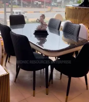 Marble Top Dining Table With 6 Chairs