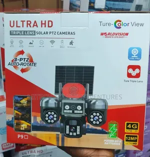 Triple Lens Solar PTZ Camera 12 Mp