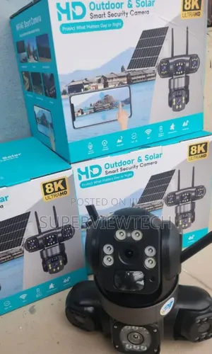 3 Views Ai Motion Detection 2 Way Audio Solar CCTV Camera