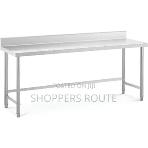 5ft Stainless Steel Work Table With Back