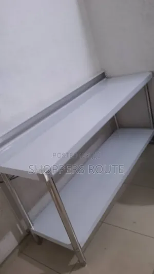 Stainless Steel Work Table 2 Layers Under-Shelf- 6ft