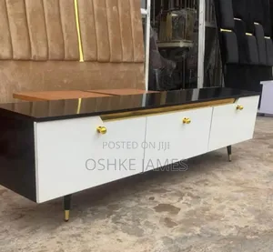 Black and White Tv Stand
