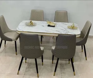 Dining Set With 6 Seaters Marble