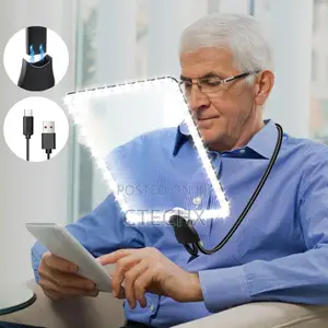 10x Rechargeable Neck Magnifying Glass With Light and Stand