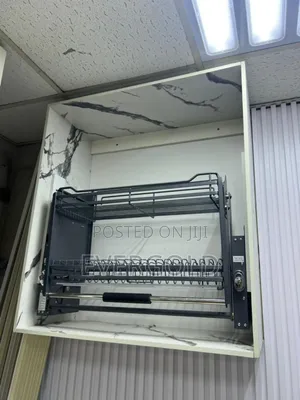 80cm Pull Down Plate Rack With Complete Accessories Available
