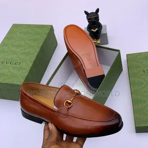Brown Leather Gucci Shoe