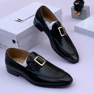 Black Leather Moreschi Shoes