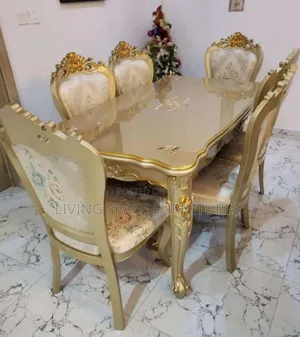 Newly Royal Wooden Top Dining Set by 6seaters