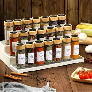 12pcs Glass Spice Bottles With Label Stickers, Pen and Funnel