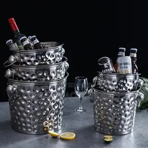 Stainless Steel Hammered Wine/Champagne Bucket 
3liters and 5liters.