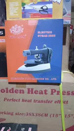 Two Lion Electric Industrial Steam Iron, Likely