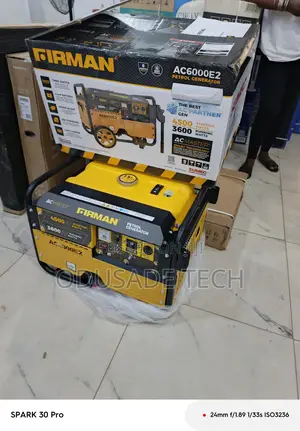 Firman Ac6000e2 3.5kva Generator With Wheels
