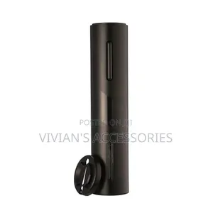 Rechargeable Black Wine Bottle Opener.