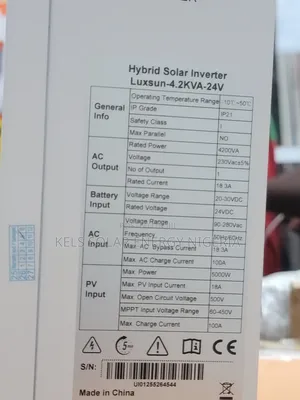 4.2kva Solar Inverter Luxsun Hybrid 24v