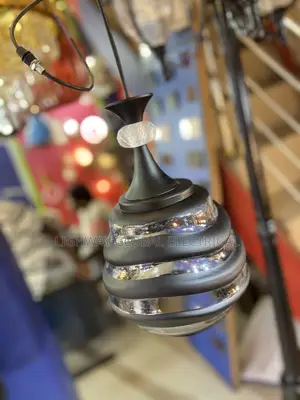 Thick Glass Black Stripes Pendant Light