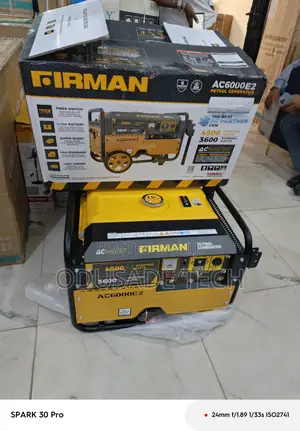 Firman Ac6000e2 Sumec Key Start Petrol Generator