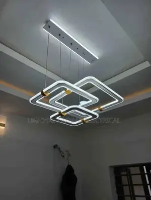 Three Step Square Chandelier