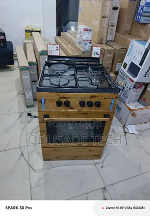 Maxi 60×60 Wood Colour 3+1 Gas Cooker
