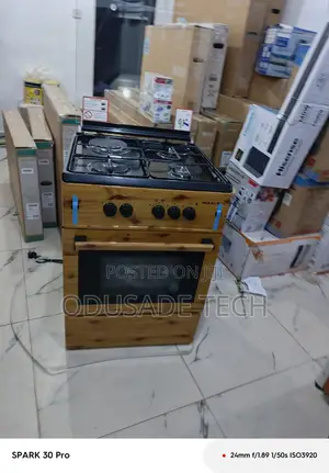 Maxi 3+1 Burner Gas Cooker 60cm Wood Design