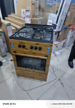 Maxi 60x60cm 3+1 Gas Cooker Wood Tone