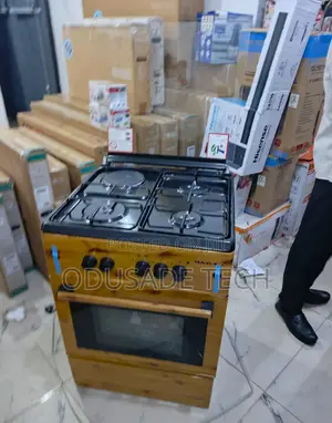 Maxi 3+1 Gas Stove in Wood Finish 60x60cm