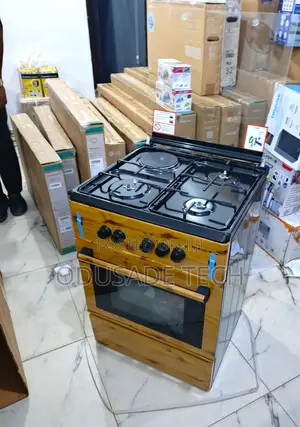 Maxi 60x60 3+1 Gas Stove Wood Design