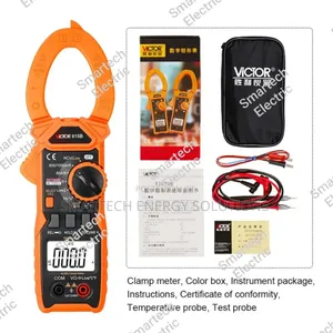 Victor 615b 1500v Ac/Dc 1000a RMS Digital Clamp Meter With Live NCV F