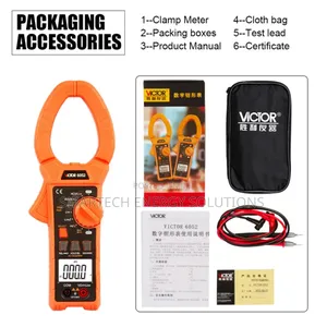 Victor 6050 Auto Range 2000a Ac/Dc Current Voltage Diode Clamp Meters