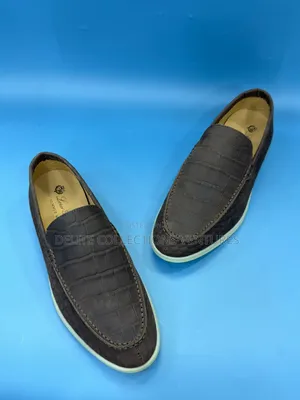 Summer Walk Crocodile Leather Loafers Loro Piana
