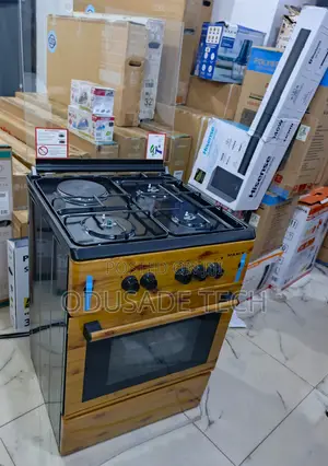 Maxi Modern Wood Look Cooker 60x60 3+1