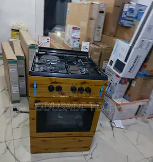 Maxi Wood-Themed 60x60 Cooking Gas 3+1 Burners