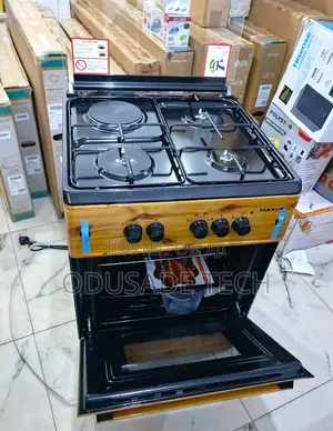 Maxi Natural Wood Look Gas Cooker 3+1 60x60