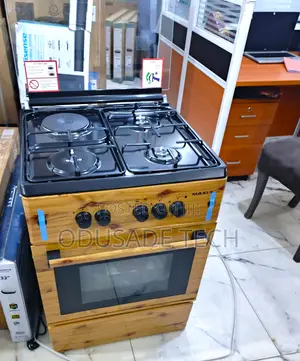 Maxi Wood Texture 60x60 Kitchen Gas Stove 3+1