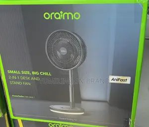 Oraimo Pedestal Fans Portable With Remote 2-in-1, 22h Runtime, 7 Speed