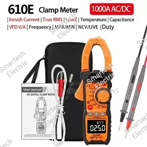 Victor 610e Ac/Dc 1000v 1000a Digital Clamp Meter NCV Live 6000 Counts