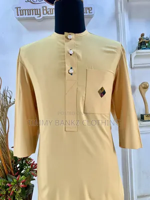 Men's Custard Yellow Kaftan/Senatorial Wear