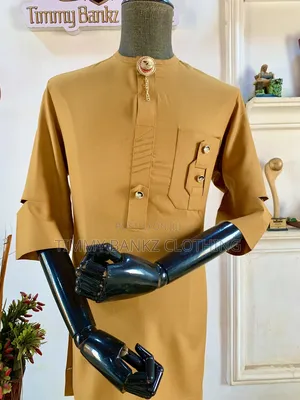 Classic Golden Yellow Men's Kaftan/Senatorial Wear