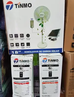 Tinmo 18-Inch Rechargeable Solar Fan
