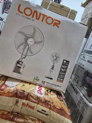 Lontor 18inch Rechargeable Water Mist Fan