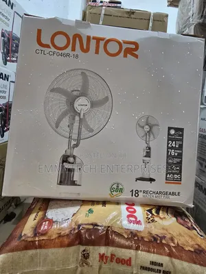 18" Lontor Rechargeable Standing Fan Water Mist Fan