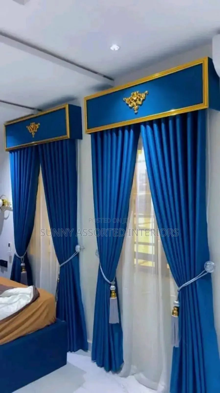 Turkish Curtains Blue Colour