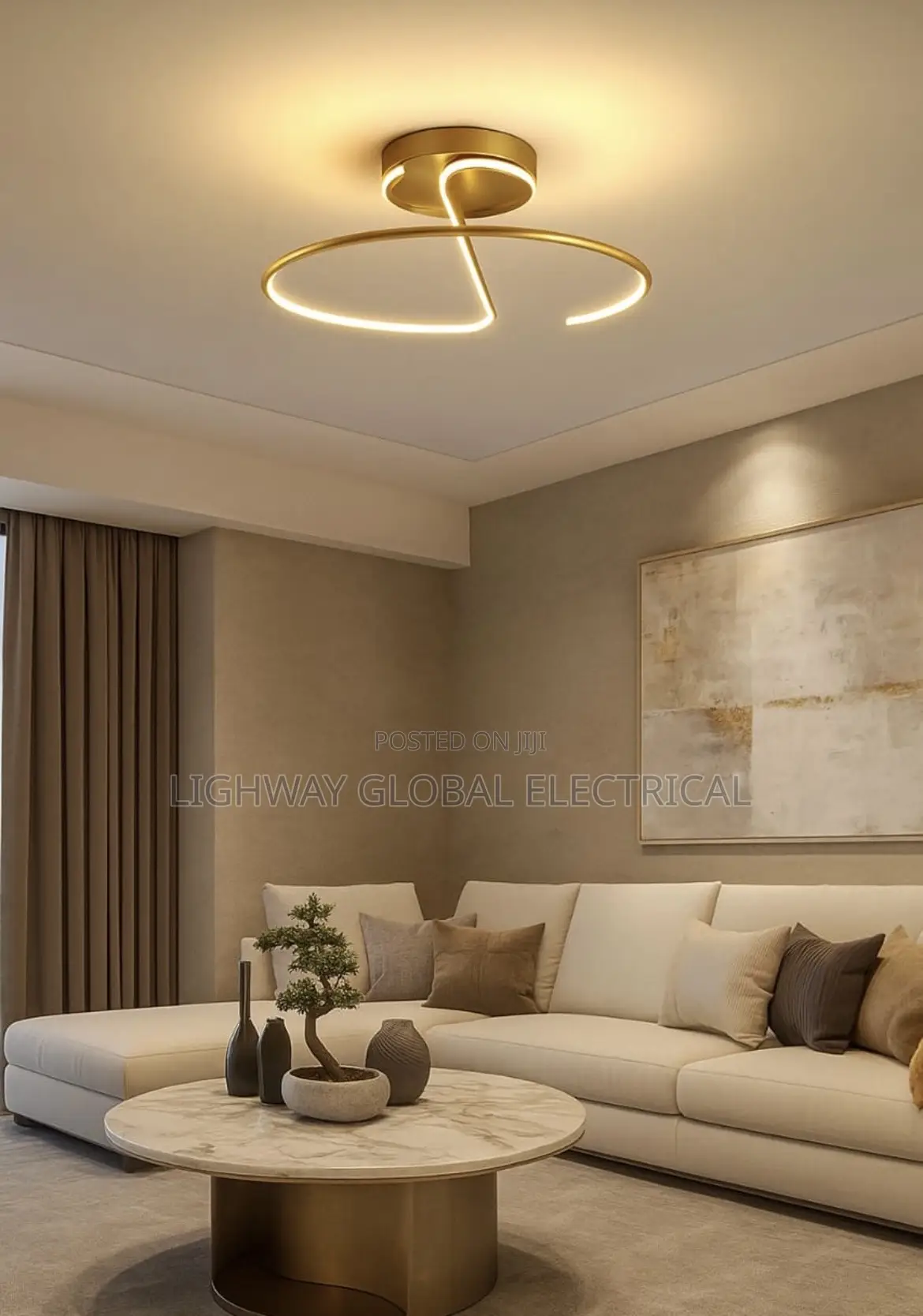 Modern Simple Circular Ceiling Light