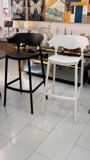 Black and Grey Color Bar Stools