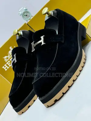 Hermes Suede Loafers